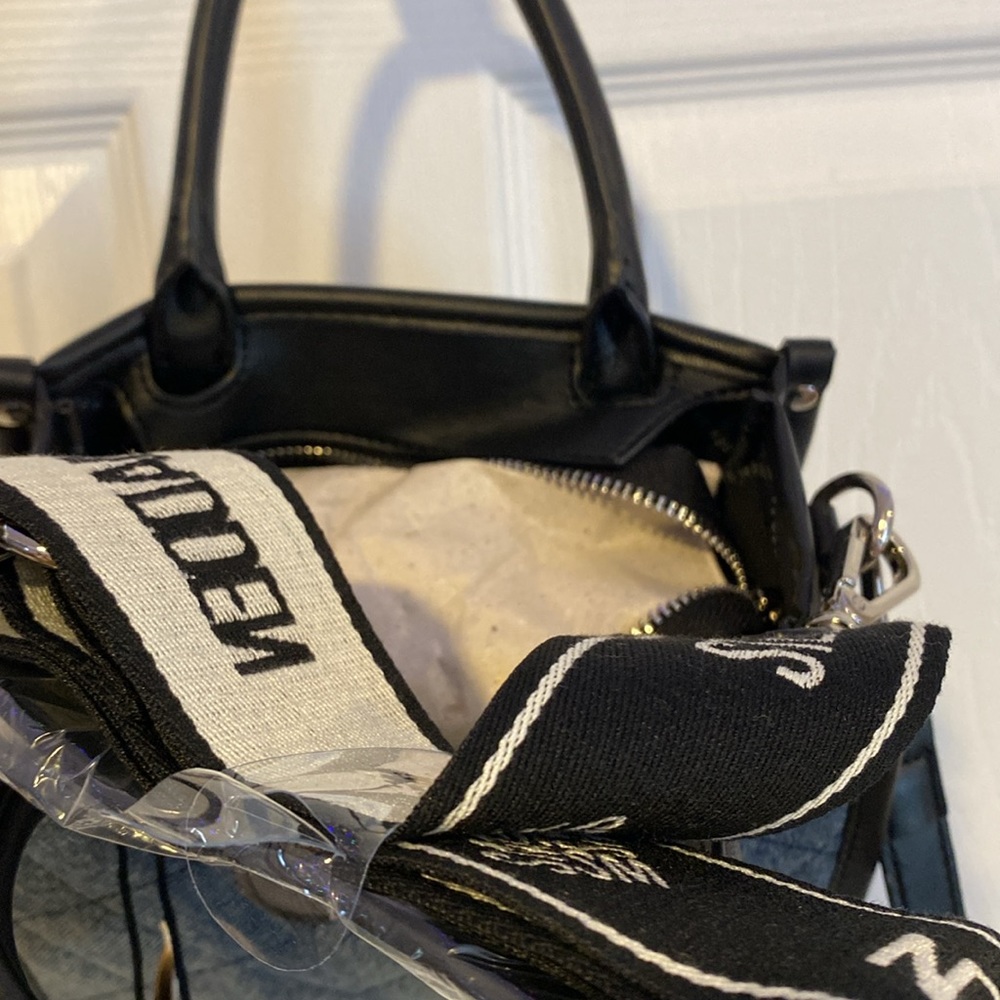 BNWT Steve Madden Bniko-D Denim Satchel Bag - Picture 5 of 8